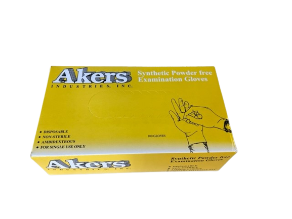 Akers Stretch Synthetic PVC Examination Gloves