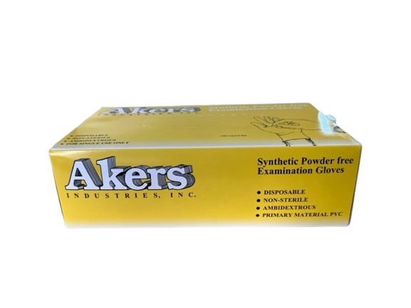 Akers Stretch Synthetic PVC Examination Gloves